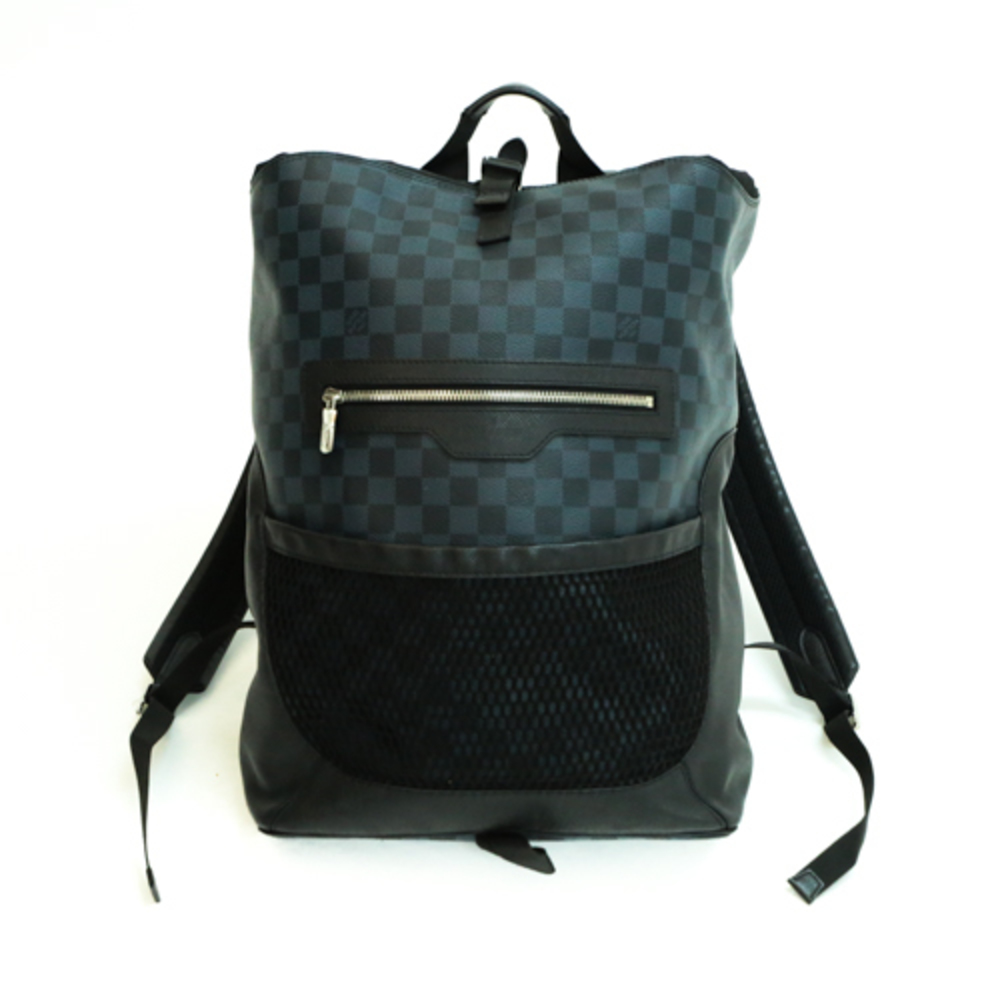 Louis Vuitton Match Black Rucksack Bag Point Navy